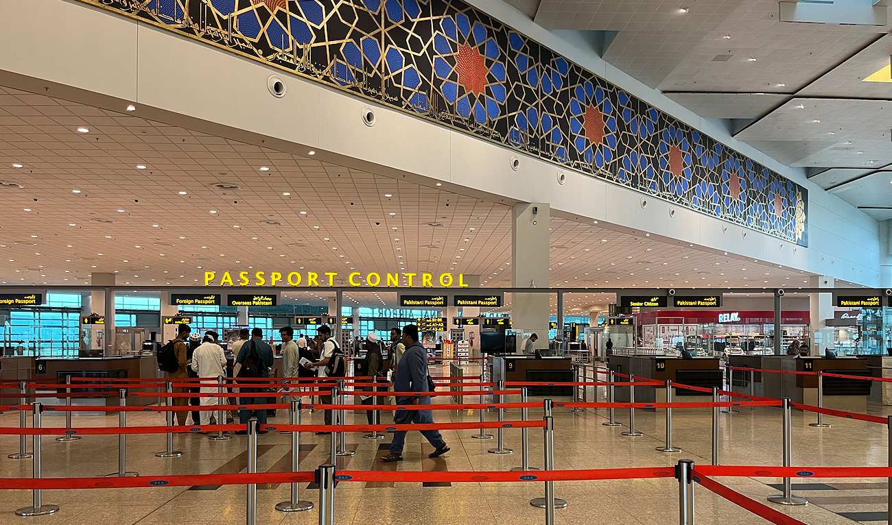 This picture taken on May 21, 2023, shows a general view of the international departure area of the Islamabad International Airport in Islamabad. (AN Photo/File)