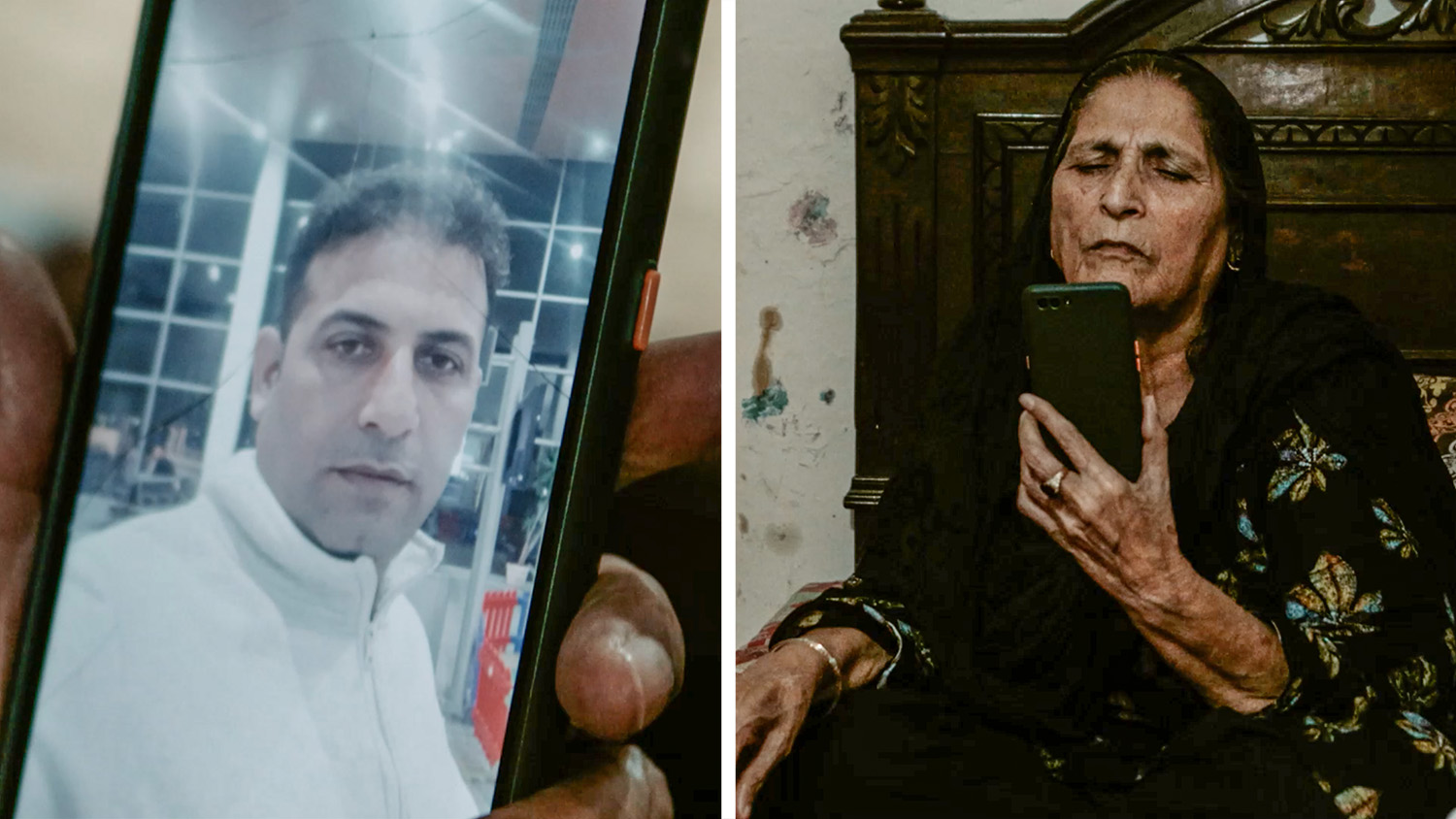 The collage of photos shows Maryam, the mother of Muhammad Tahir, who was among at least 350 Pakistanis on board a boat that capsized and sank in open seas off Greece in June 2023. (AN photo)
