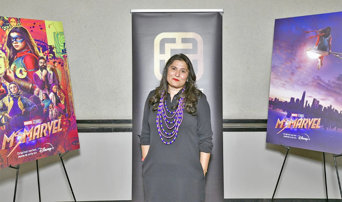 Sharmeen Obaid-Chinoy attends the "Ms. Marvel" New York Gold House Event at AMC Lincoln Square Theater on June 08, 2022 in New York City, US. (AFP/File)
