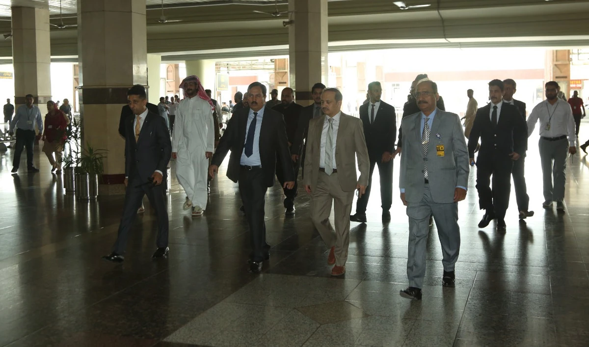Saudi Arabia’s General Authority of Civil Aviation team arrives in Pakistan to review security processes and arrangements at Lahore airport on June 13, 2023. (Photo courtesy: Pakistan Civil Aviation Authority)