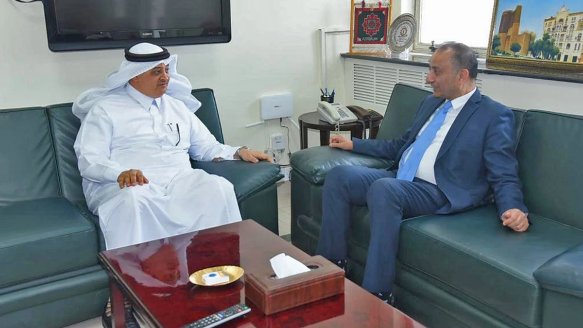 The Saudi ambassador to Islamabad, Nawaf bin Said Al-Malki (left) meets Pakistan's state minister for petroleum, Dr. Musadik Malik, in Islamabad, Pakistan, on June 16, 2023. (@KSAembassyPK/Twitter)