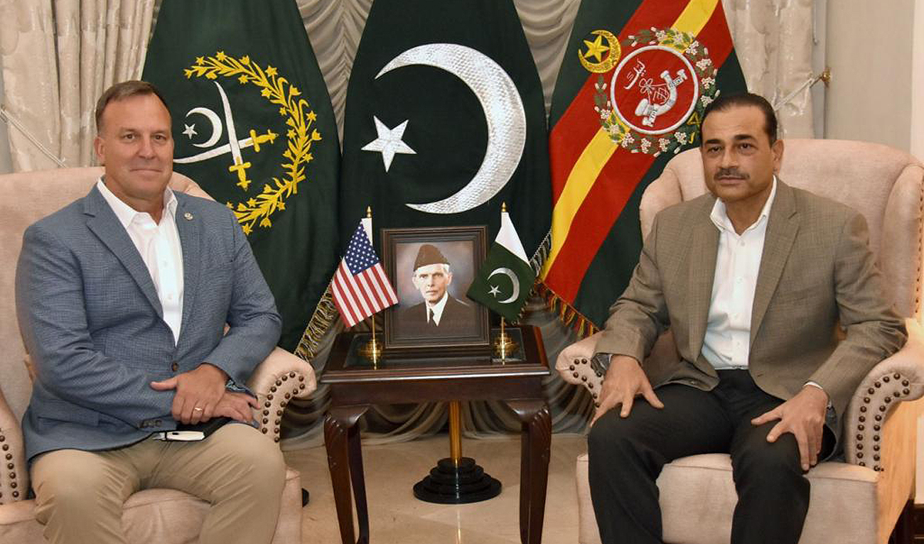 In this handout picture, released and taken by Pakistan's Inter Service Public Relation (ISPR) shows United States CENTCOM Commander General Michael Erik Kurilla (left) and Pakistan Army Chief General Syed Asim Munir (right) in Rawalpindi on July 24, 2023. (Photo courtesy: ISPR)
