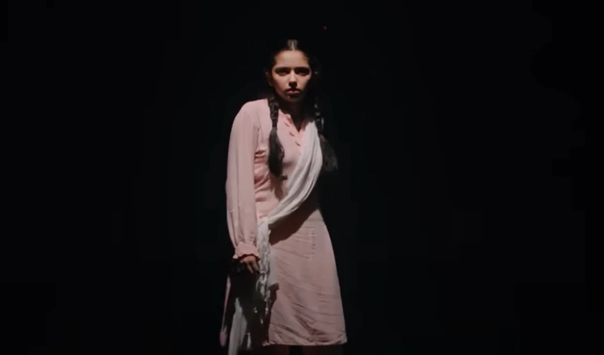 This still image captured from the video teaser of Pakistani drama, “Mayi Ri,” on August 1, 2023, shows actor Aina Asif who is portraying the role of child bride, Ainee, in the play. (Photo courtesy: YouTube/ARY Digital)