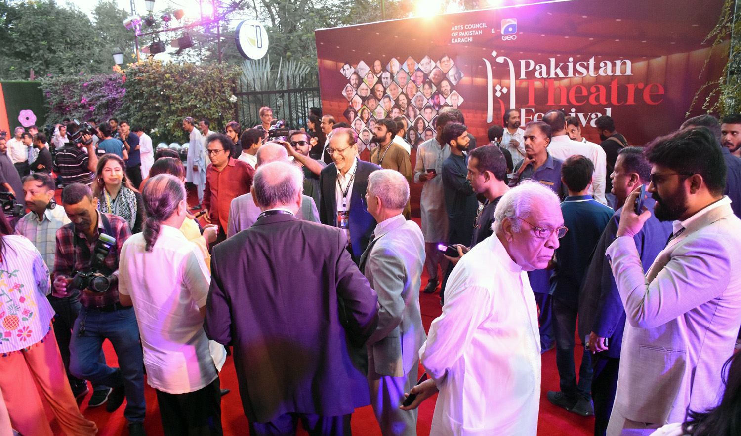 Attendees gather at the opening ceremony of Pakistan Theatre Festival 2023, held at the Arts Council of Pakistan (ACP) in Karachi on September 8, 2023. (Photo courtesy: ACP)