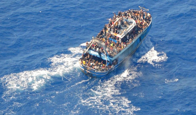 A undated handout photo provided by the Hellenic Coast Guard shows migrants onboard a boat during a rescue operation, before their boat capsized on the open sea, off Greece, June 14, 2023. (Photo courtesy: Hellenic Coast Guard via REUTERS)