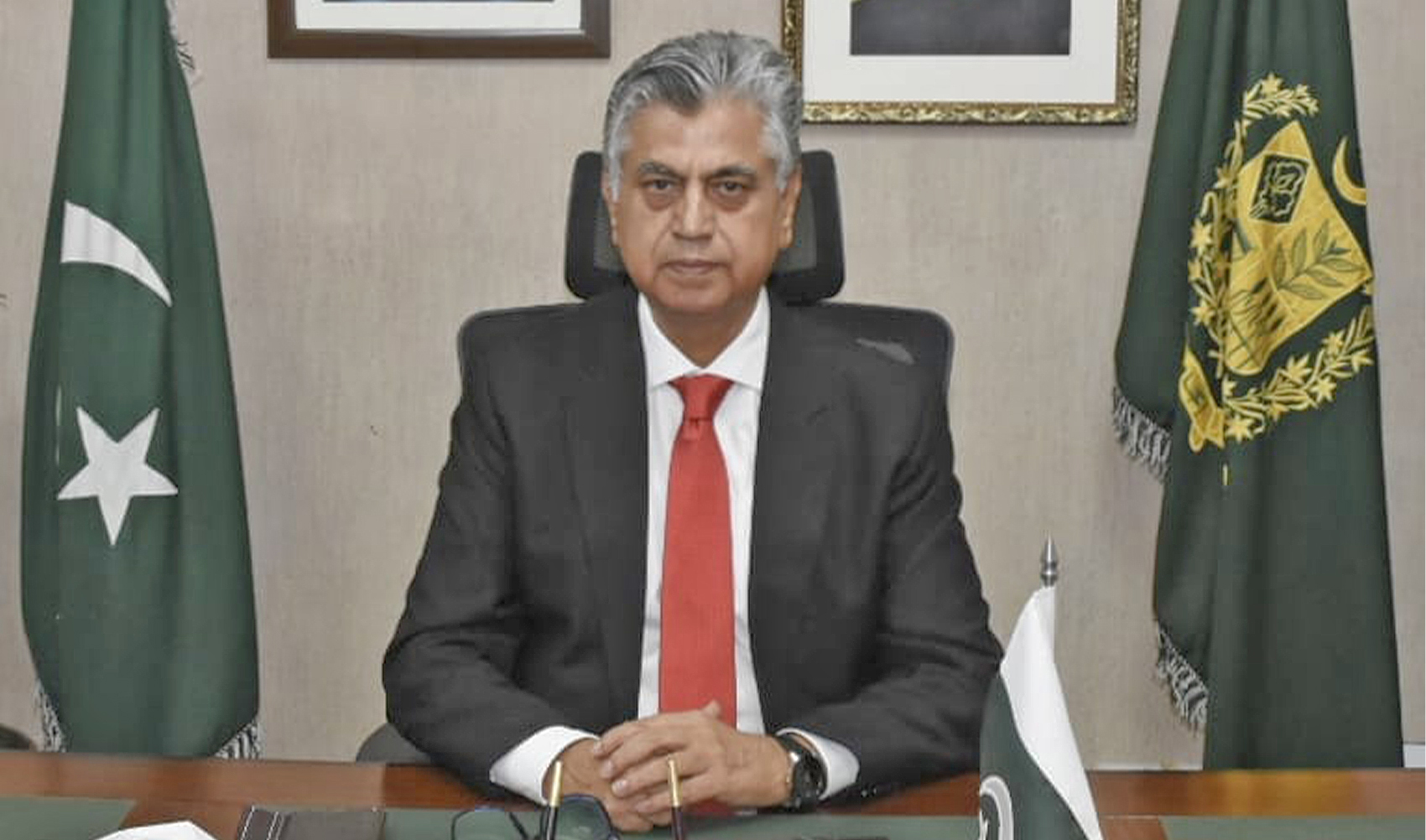 The undated picture shows Murtaza Solangi, Pakistan's Caretaker Federal Minister for Information and Broadcasting. (Photo courtesy: PID/File)