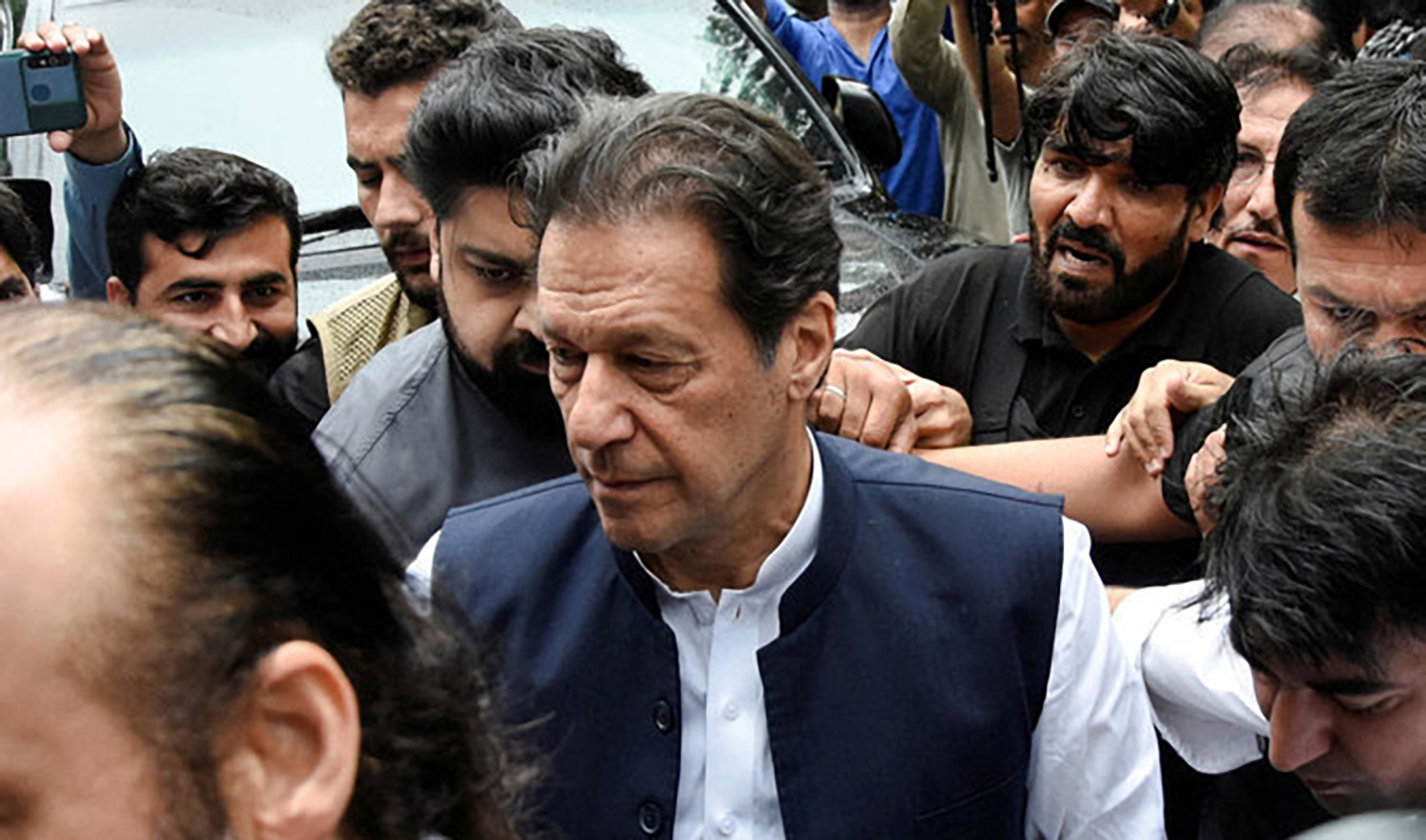 Pakistan's former Prime Minister Imran Khan, who is facing terrorism charges, appears in court to extend pre-arrest bail, in Islamabad, Pakistan on August 25, 2022. (REUTERS/File)
