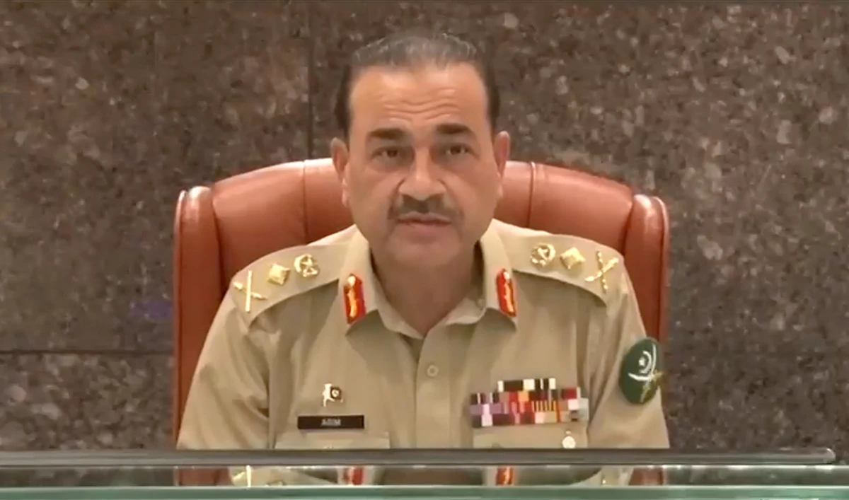 Pakistan army chief General Asim Munir is addressing the 259th Corps Commanders' Conference (CCC) at General Head Quarter in Rawalpindi, Pakistan on September 7, 2023. (Photo courtesy: Pakistan Army)