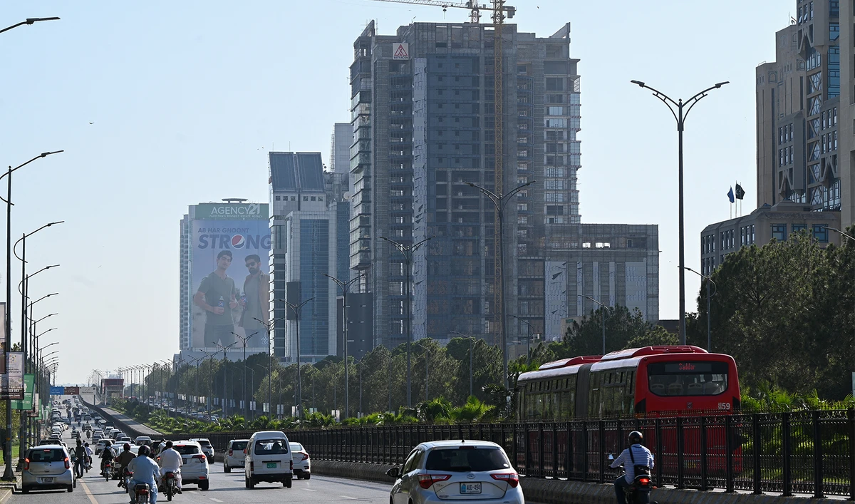 People commute on a road in Islamabad, Pakistan on July 11, 2023. (Photo courtesy: AFP/File)