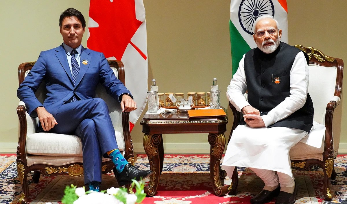 Canadian Prime Minister Justin Trudeau takes part in a bilateral meeting with Indian Prime Minister Narendra Modi during the G20 Summit in New Delhi, India on Sunday, September 10, 2023. (The Canadian Press via AP, File)