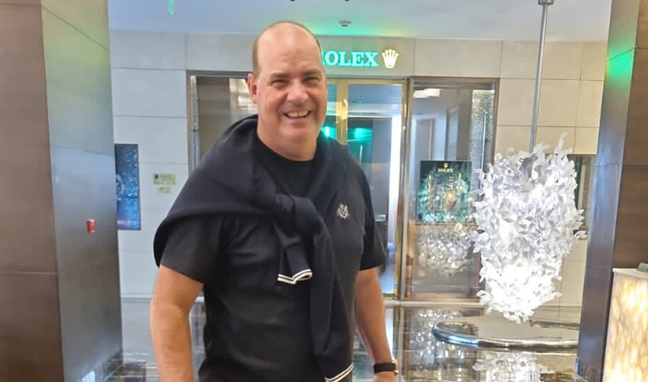 Pakistan Cricket Team Director Mickey Arthur in Hyderabad, India on October 1, 2023. (Photo courtesy: Pakistan Cricket Board)