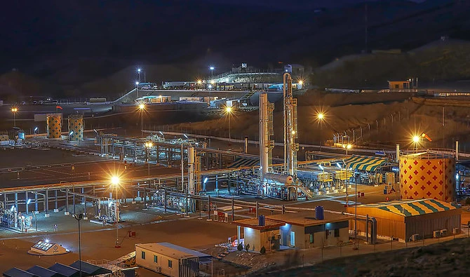 This undated handout photo, available on the Mari Petroleum Company Limited's official website, shows Zarghun South Gas Field in Balochistan, Pakistan. (Photo courtesy: Mari Petroleum Company Limited)
