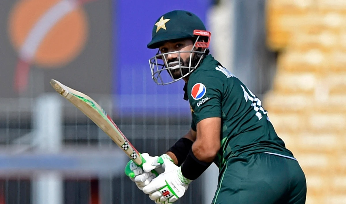 Pakistan's Mohammad Rizwan in action during a ICC Cricket World Cup 2023 match against South Africa at M. A. Chidambaram Stadium in Chennai, India on October 27, 2023. (REUTERS)