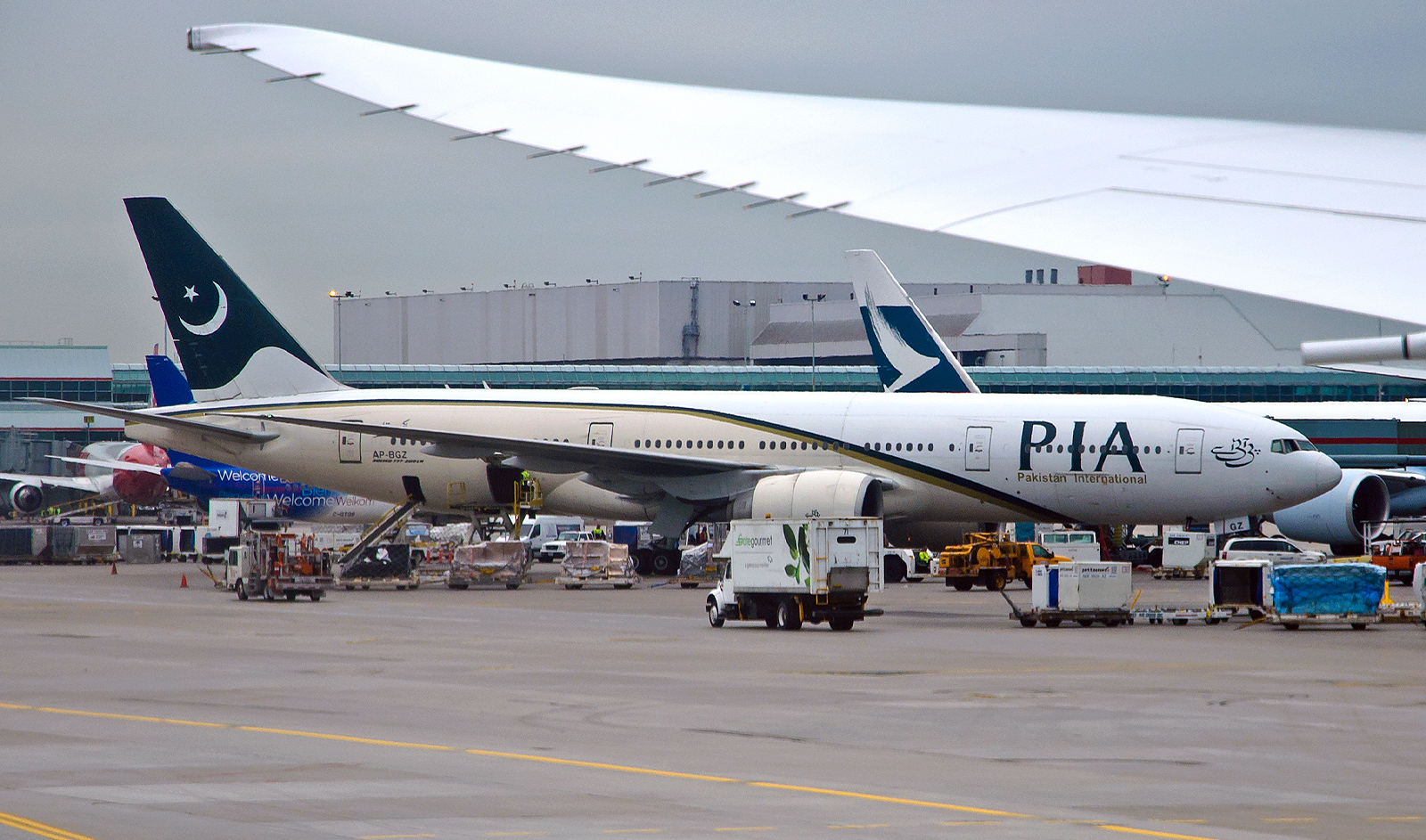 Pakistan International Airlines' aircraft is seen on the tarmac at the Toronto Lester B Pearson International Airport in Ontario, Canada on may 15, 2015. (Caribb/File)