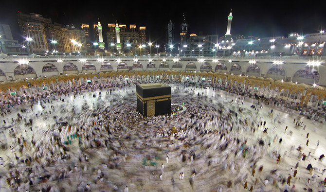 Muslim worshippers gather at the Grand Mosque in Makkah, Saudi Arabia on June 14, 2018. (AFP/File)