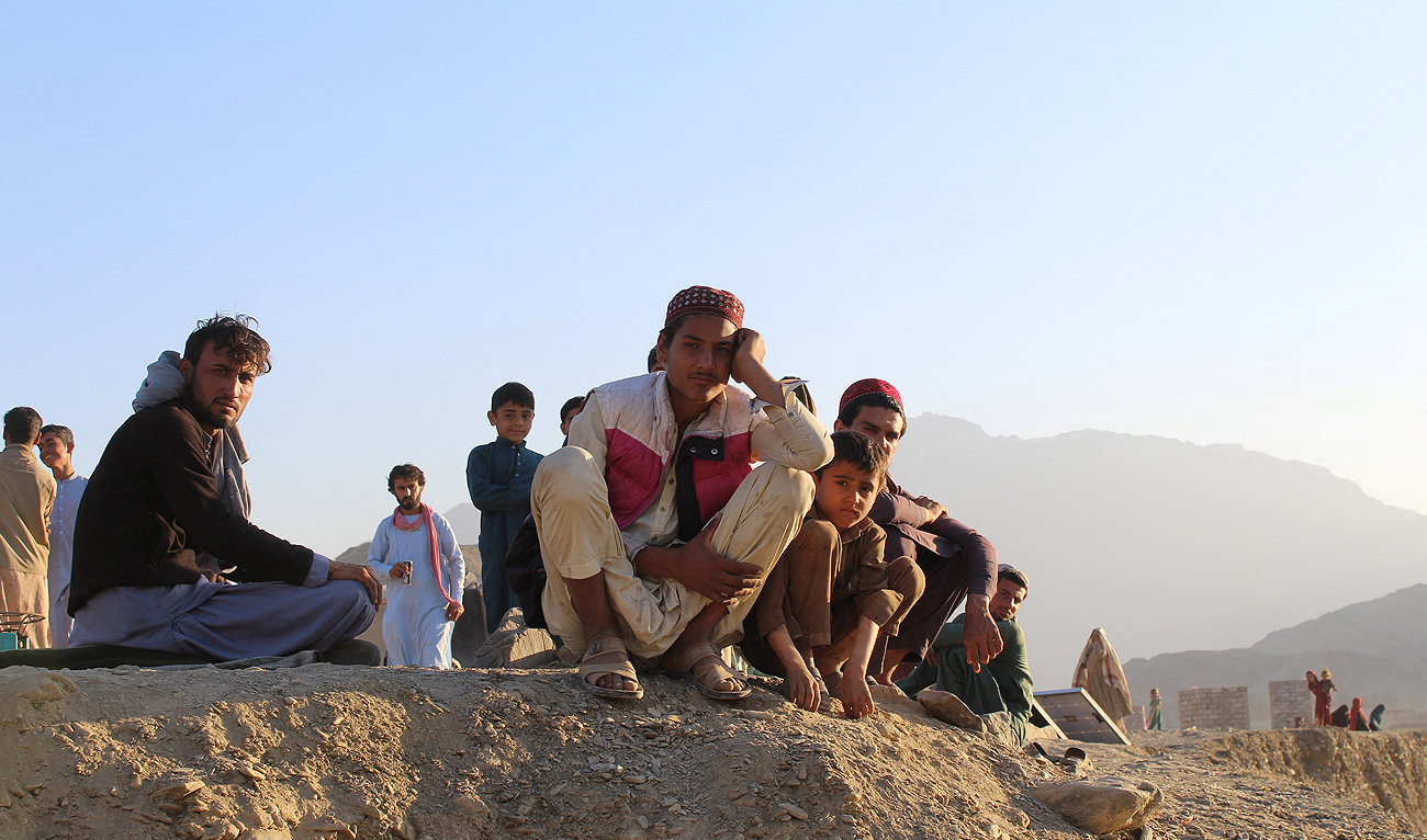Afghan nationals rest at a camp after returning from Pakistan at the Torkham border crossing between Pakistan and Afghanistan, November 14, 2023. (Photo courtesy: IRC/Handout via REUTERS)
