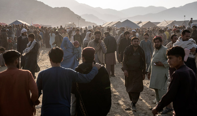 Afghan refugees settle in a camp near the Torkham Pakistan-Afghanistan border in Torkham, Afghanistan, Saturday, Nov. 4, 2023. (AP/File)