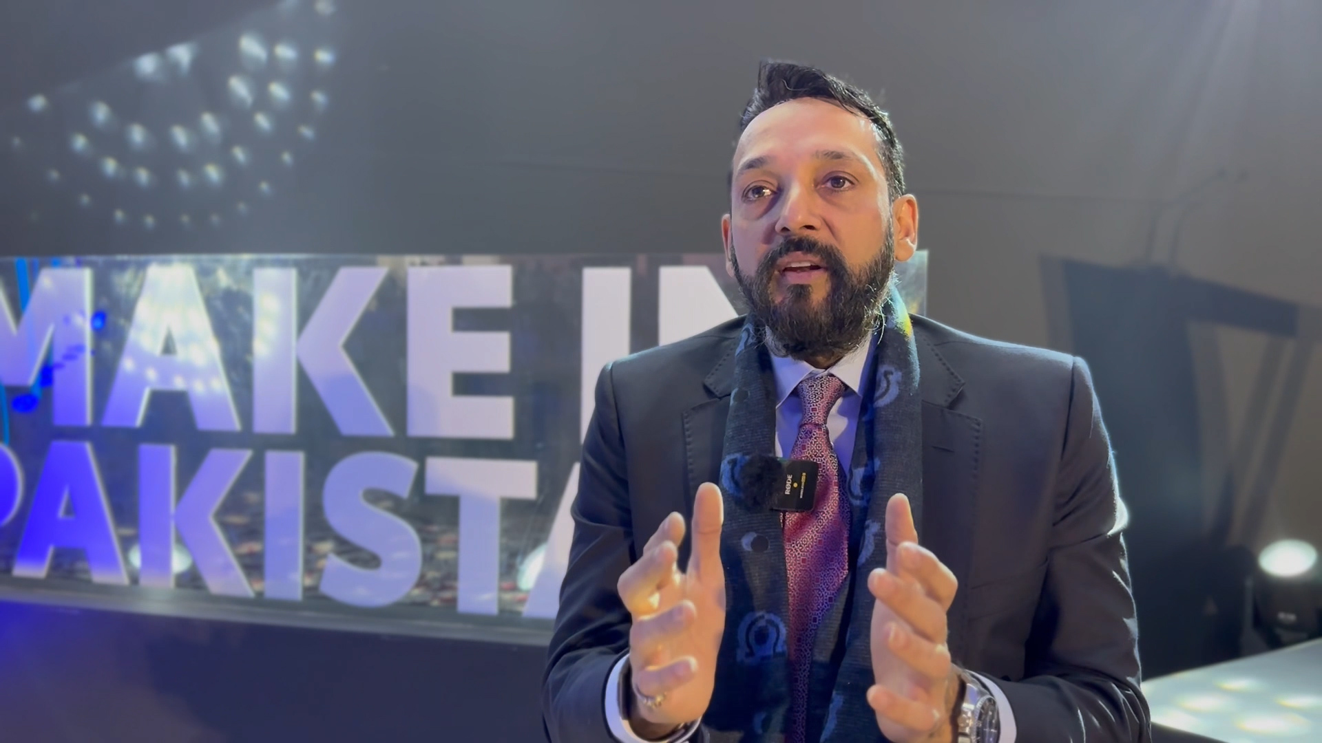 Ali Asghar Jamali, chief executive officer of Indus Motor Company (IMC), during an interview with Arab News in Karachi, Pakistan on December 23, 2023. (AN photo)