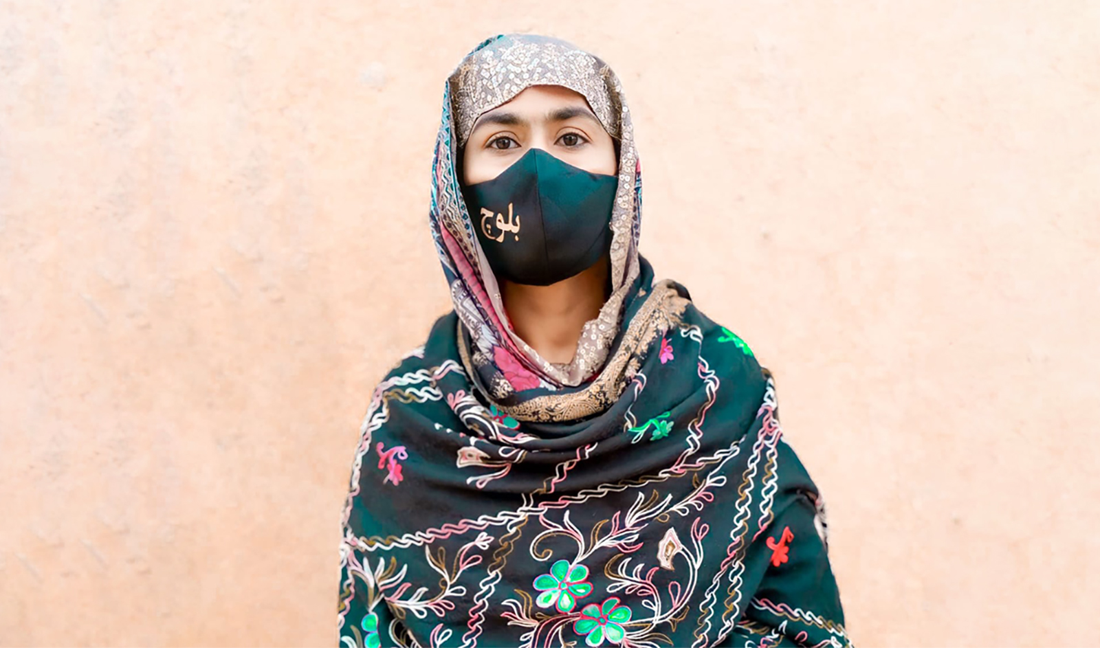 The picture taken on January 6, 2024, shows Rihana Bibi Magsi during her election campaign in the Sargani village of Jhal Magsi district in southwestern Balochistan province, Pakistan. (Rihana Bibi Magsi)