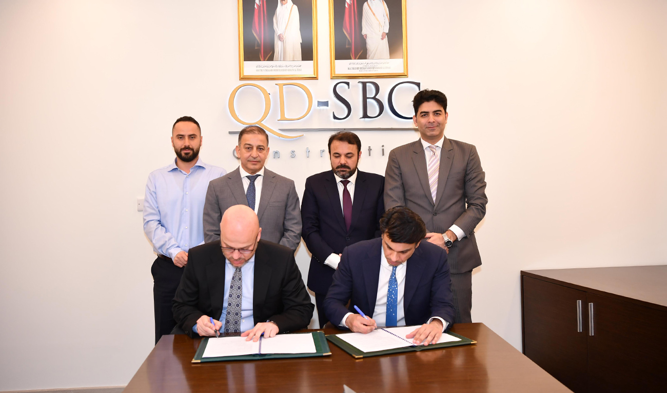 Special Assistant to the Prime Minister on Overseas Pakistanis and Human Resource Development, Jawad Sohrab Malik, signs agreement with Qatari Diyar-Saudi Bin Laden Group Construction (QD-SBG) in Doha, Qatar, on January 22, 2024. (Photo courtesy: Government of Pakistan)