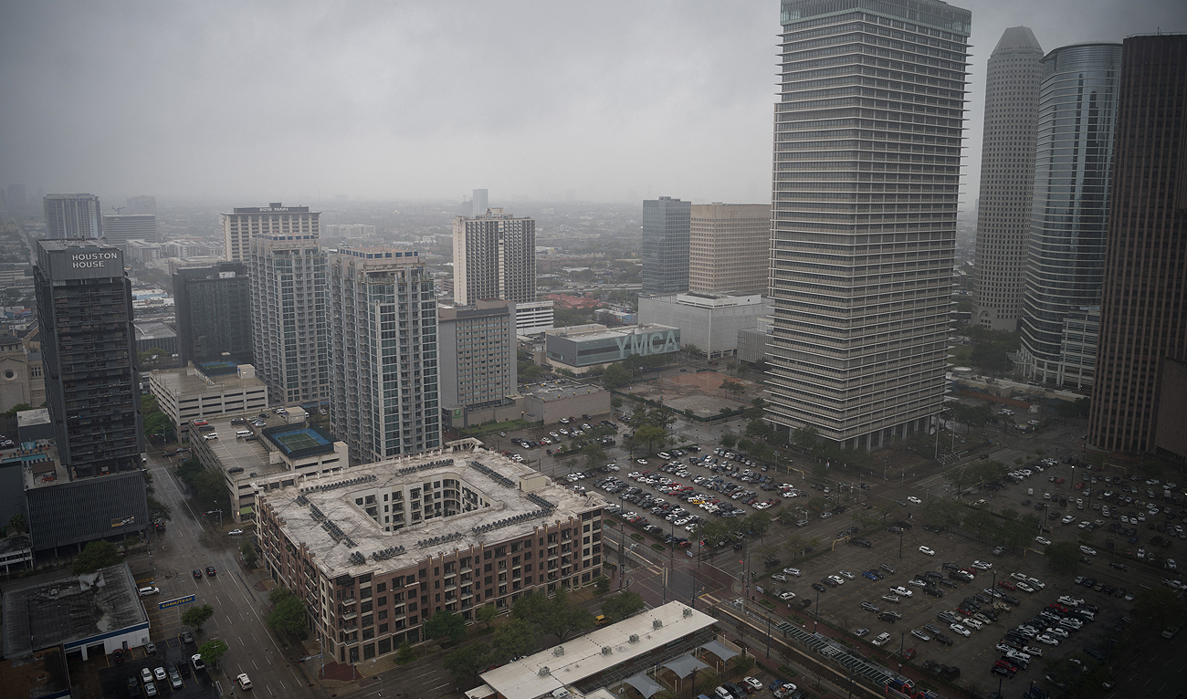 This file photo, taken on March 13, 2019, shows a general view from downtown Houston, Texas. (AFP/File)