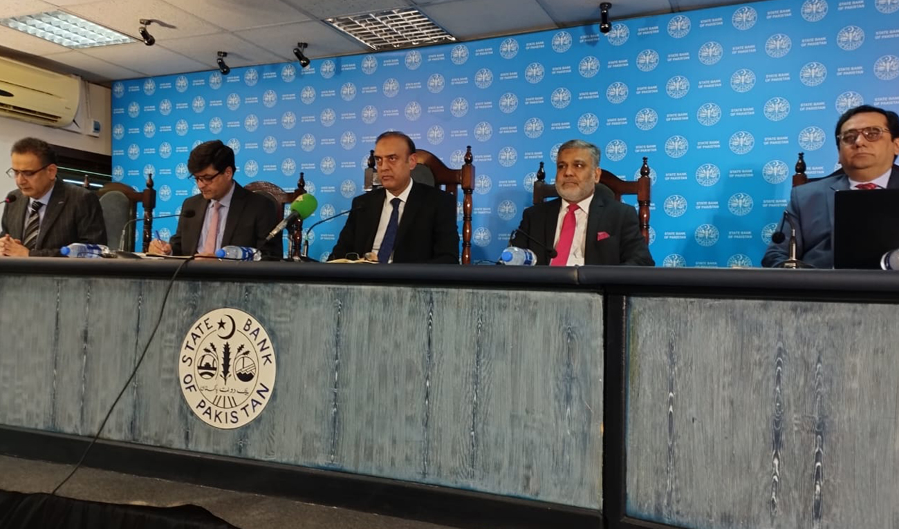 Governor of the State Bank of Pakistan, Jameel Ahmad speaks during a press conference at the bank's headquarters in Karachi, Pakistan on January 29, 2024. (AN Photo)