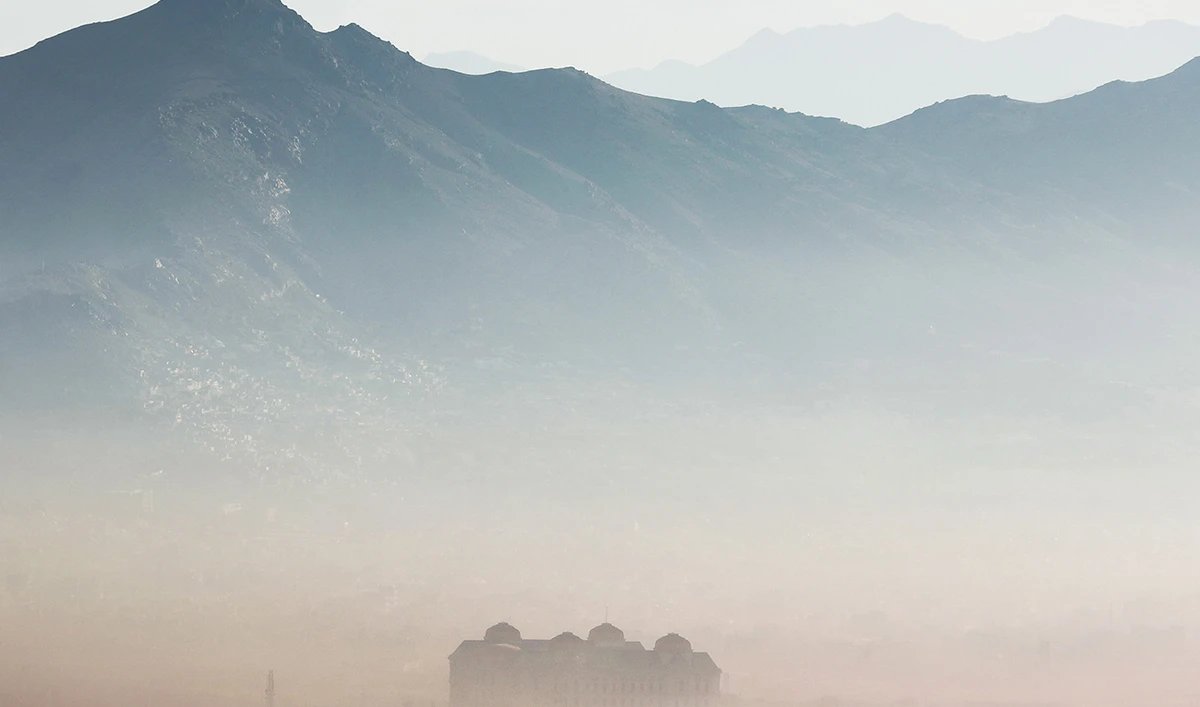 A general view of fog laden west Kabul on January 19, 2024. (AFP/File)