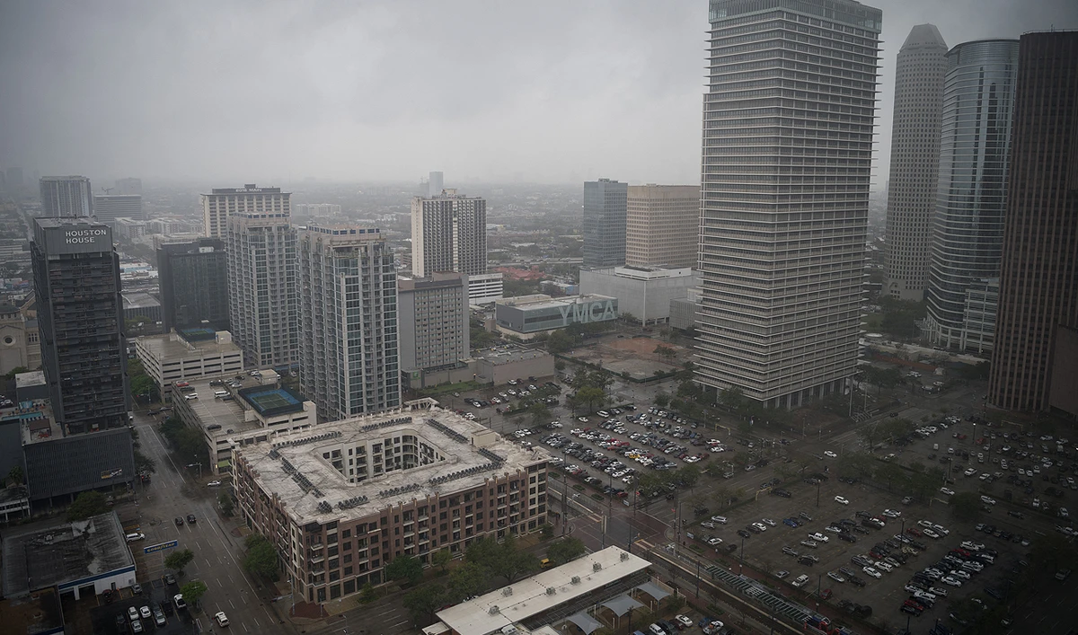 This file photo, taken on March 13, 2019, shows a general view from downtown Houston, Texas. (AFP/File)