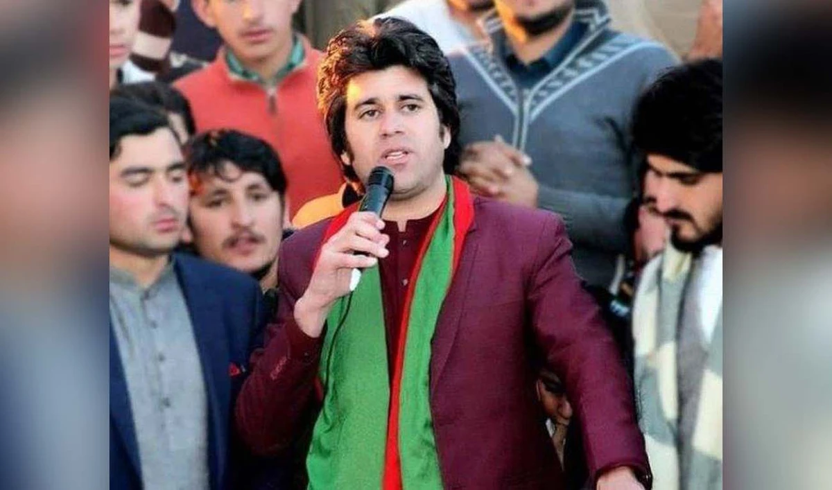 an undated file photo of Rehan Zeb Khan, a PTI supporter and independent candidate. (Photo courtesy: Aj News)