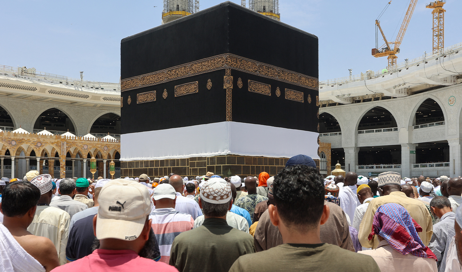 Muslim pilgrims gather around the Kaaba, Islam's holiest shrine, at the Grand Mosque in the holy city of Makkah on June 30, 2023 during the annual Hajj pilgrimage. (AFP/File)