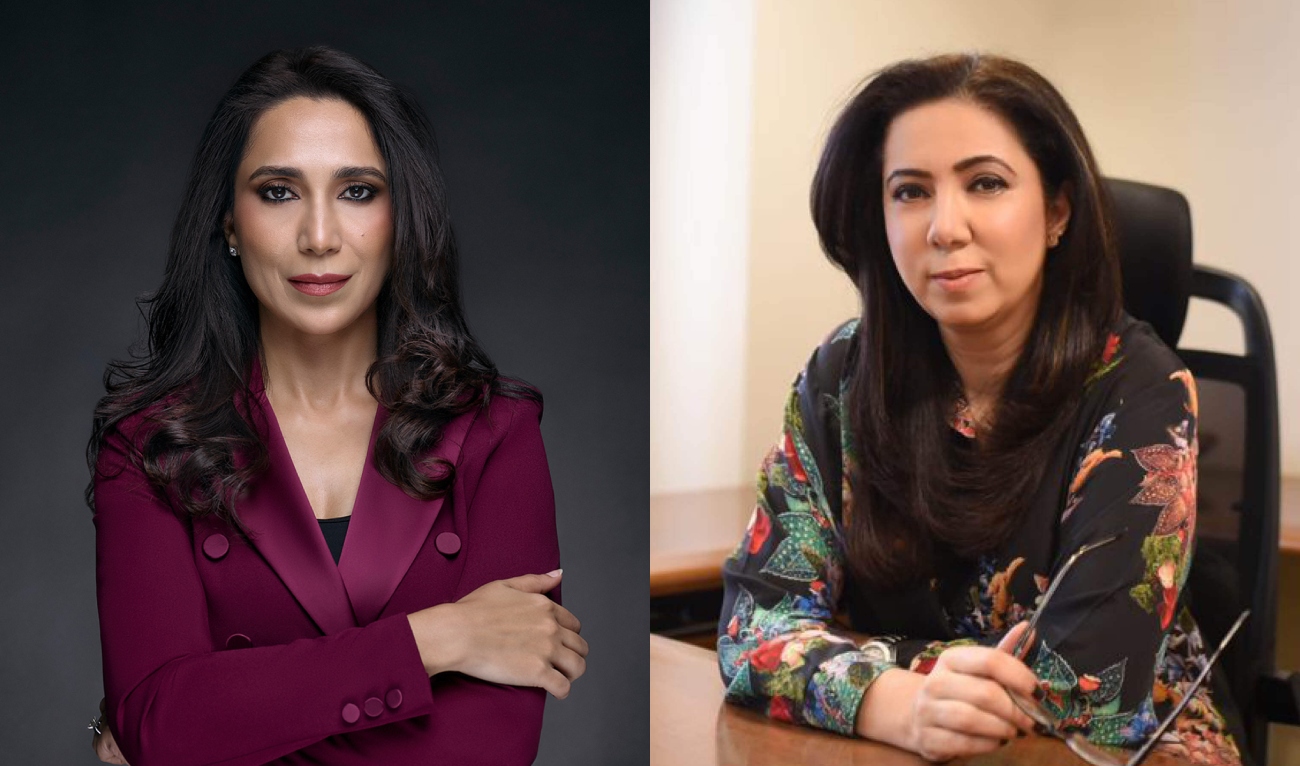 The collage of image created on March 5, 2024, shows Pakistani businesswomen Shaista Asif (left), co-founder and group CEO of PureHealth Holding health care network, and Shazia Syed, Unilever general manager for North Africa, Levant and Iraq. (Forbes)