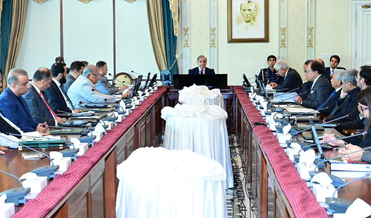 Pakistan Prime Minister Shehbaz Sharif chairs the meeting of the federal cabinet in Islamabad on March 20, 2024. (Photo courtesy: Prime Minister's Office)