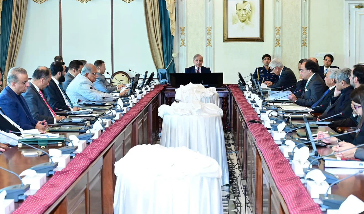 Pakistan Prime Minister Shehbaz Sharif chairs the meeting of the federal cabinet in Islamabad on March 20, 2024. (Photo courtesy: Prime Minister's Office)