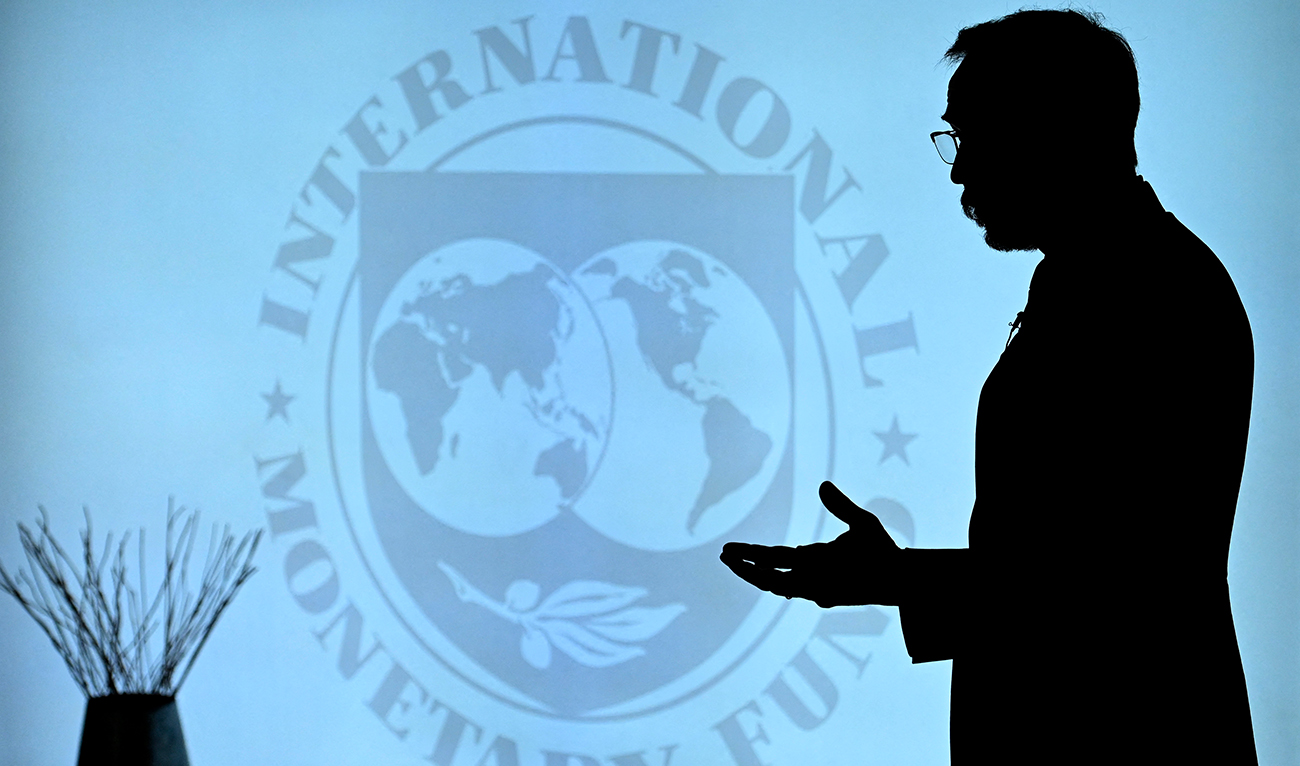 International Monetary Fund (IMF) Chief Economist Pierre Olivier Gourinchas speaks during an interview with AFP at the IMF headquarters in Washington, DC, on July 26, 2022. (AFP/File)