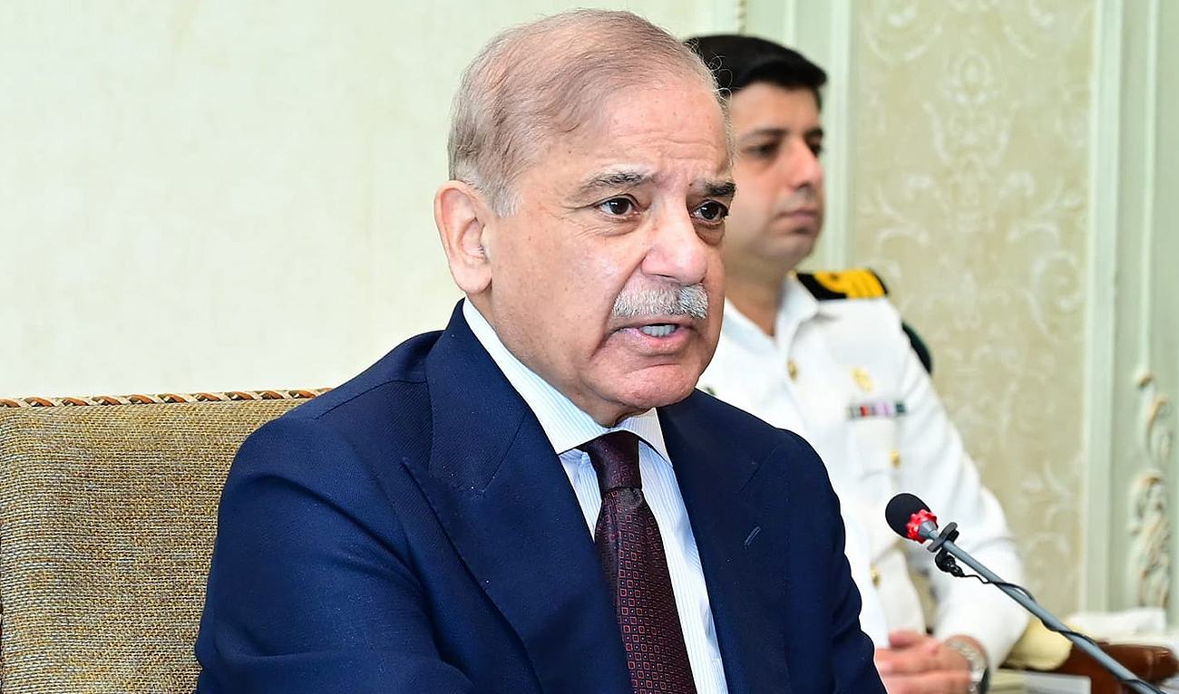 Pakistan Prime Minister Shehbaz Sharif speaks during the federal cabinet meeting in Islamabad on April 3, 2024. (Photo courtesy: PMO/File)