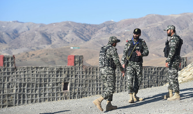 Pakistani army soldier stand guard on a border terminal in Ghulam Khan, a town in North Waziristan, on the border between Pakistan and Afghanistan, on January 27, 2019. (AFP/File)