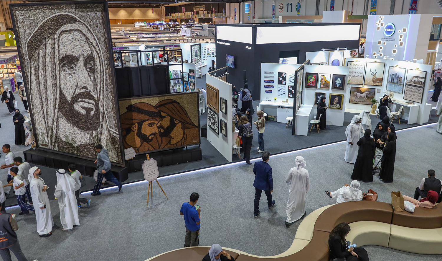 People attend Abu Dhabi International Book Fair in Abu Dhabi, UAE on April 29, 2024. (@ADNECGroup)