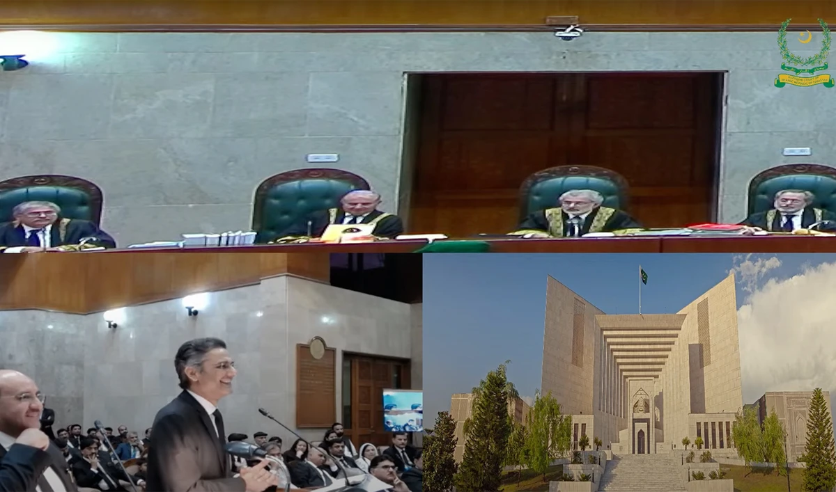 Supreme Court of Pakistan holds a hearing in Islamabad, Pakistan on April 30, 2024. (Supreme Court of Pakistan)
