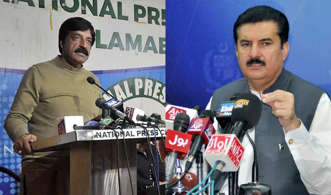 An undated file photo of Saleem Haider Khan (left), Faisal Kundi newly appointed governors of Pakistan’s eastern Punjab and northwestern Khyber Pakhtunkhwa provinces of Pakistan. (The Frontier Post/APP)