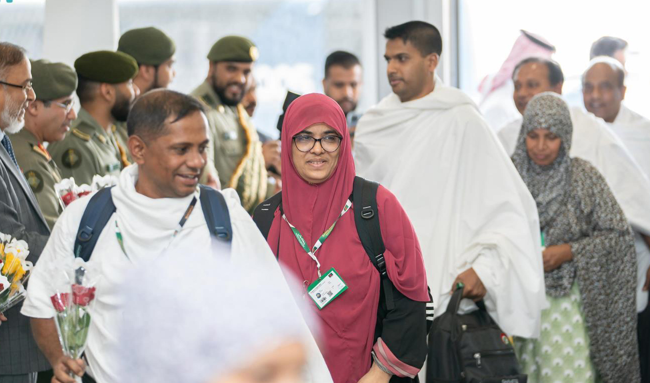 Pakistani pilgrims arrive in Madinah on May 9, 2024, ahead of ahead of the annual Hajj pilgrimage in Saudi Arabia’s holy city of Makkah. (SPA)