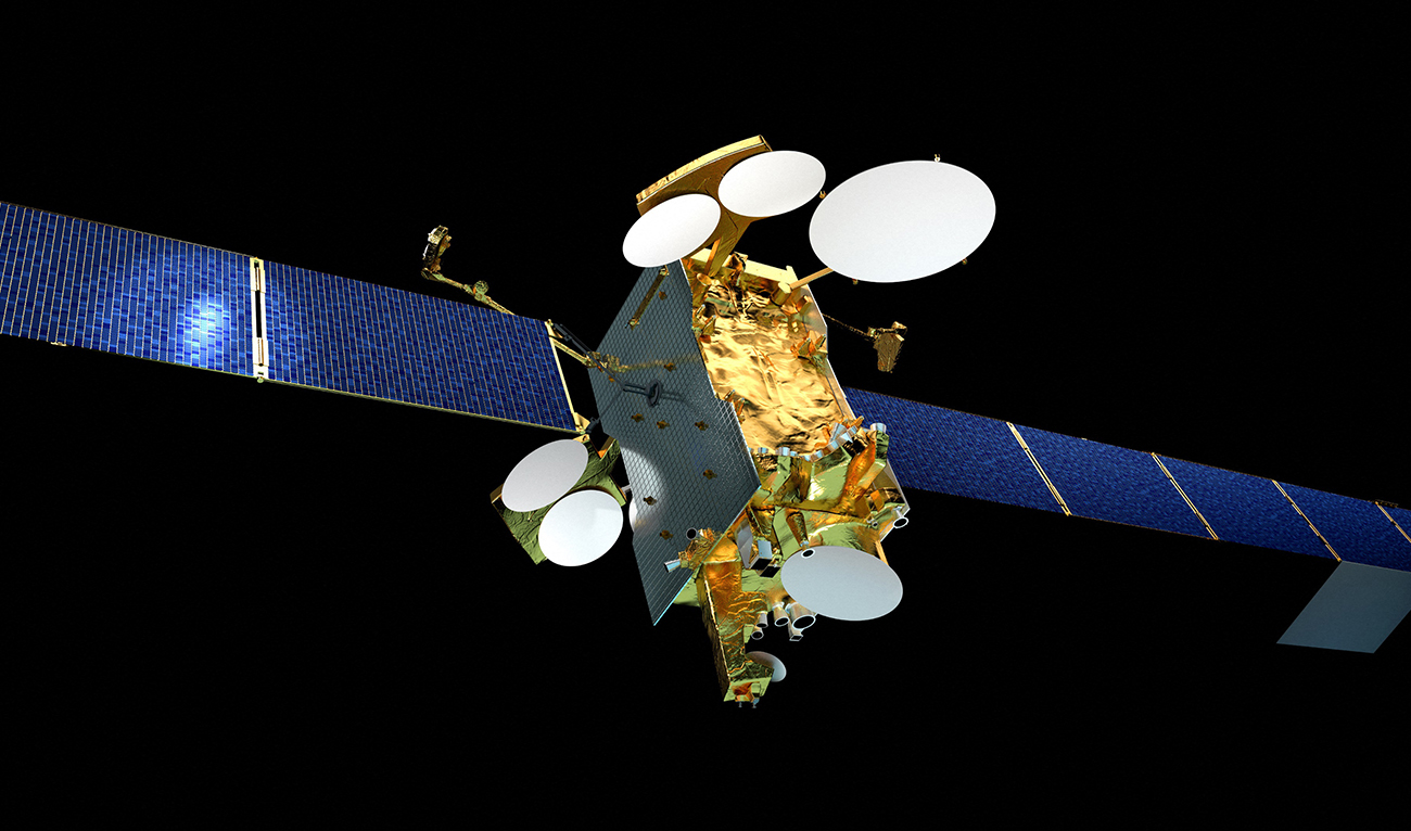 A undated handout image released by SES, a Luxembourg based communications satellite operator, shows the SES-14 satellite, built by Airbus, that was carried by an Ariane 5 rocket, launched on January 25, 2018 from the French Guiana base in Kourou. (AFP/File)