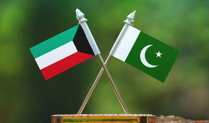 An undated file photo of Pakistan and Kuwait flags. (Photo courtesy: Shutterstock)