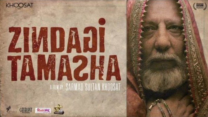 The undated file photo shows a poster of the film ‘Zindagi Tamasha’. (Photo courtesy: Khoosat Films Facebook Page)