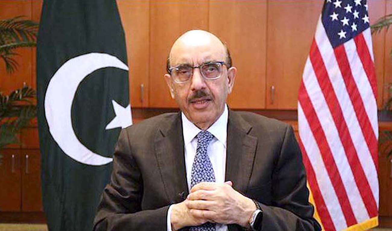 An undated file photo of Pakistan’s Ambassador to the United States Masood Khan. (APP)