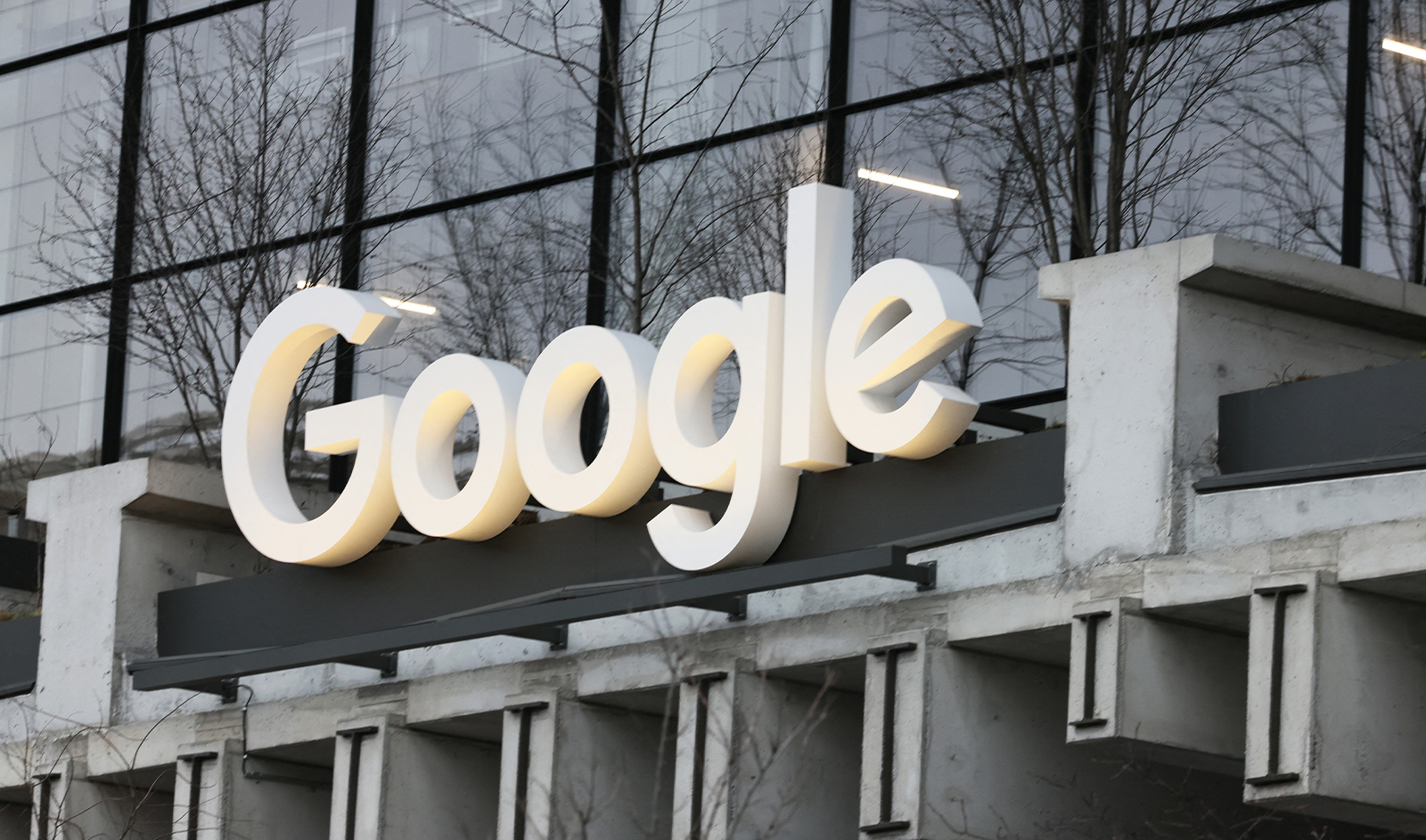 The exterior of the new headquarters of Google is seen at 550 Washington Street in Hudson Square on January 09, 2024 in New York City. (AFP/File)