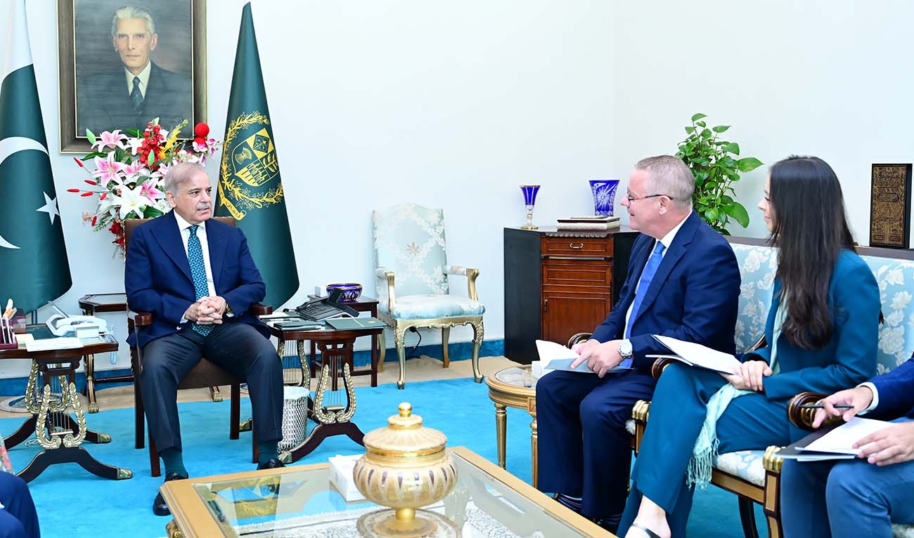 A delegation of Asia Internet Coalition meets with Prime Minister Shehbaz Sharif on July 31, 2024. (PMO)