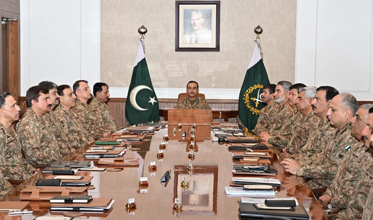 Pakistan Army Chief General Asim Munir chairs 265th Corps Commanders’ Conference held at the General Headquarters in Rawalpindi, Pakistan, on July 5, 2024. (ISPR)