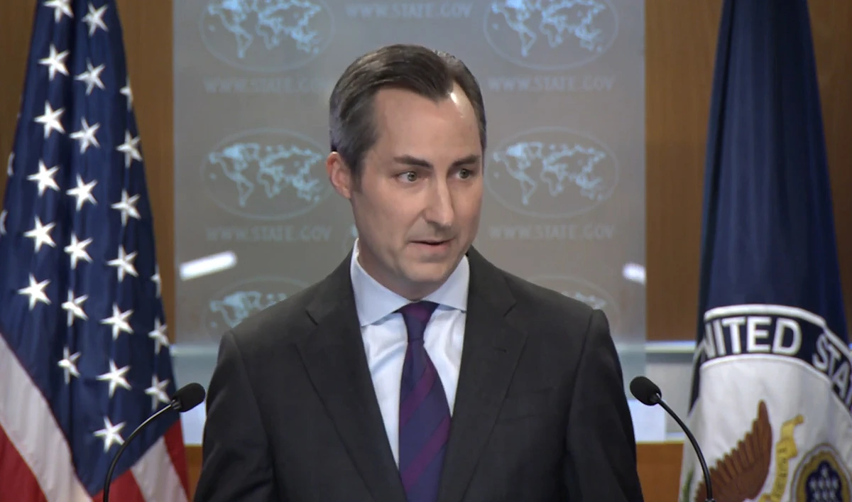 US State Department Spokesperson Matthew Miller speaks during a press briefing at the State Department in Washington, DC, on July 24, 2024. (Photo courtesy: Screengrab/YouTube/@StateDept)