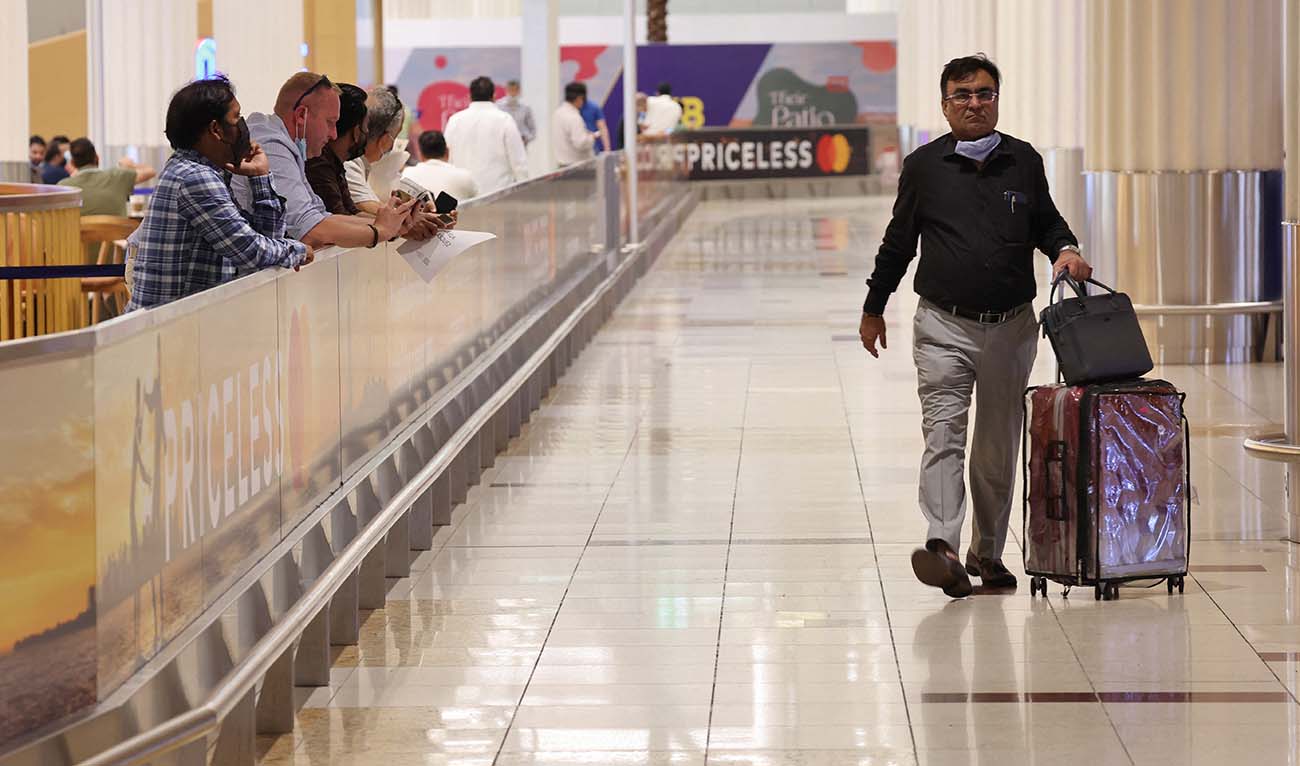 A picture shows the terminal 3 at Dubai international Airport, in the Gulf emirate of Dubai, on August 16, 2022. (AFP/File)