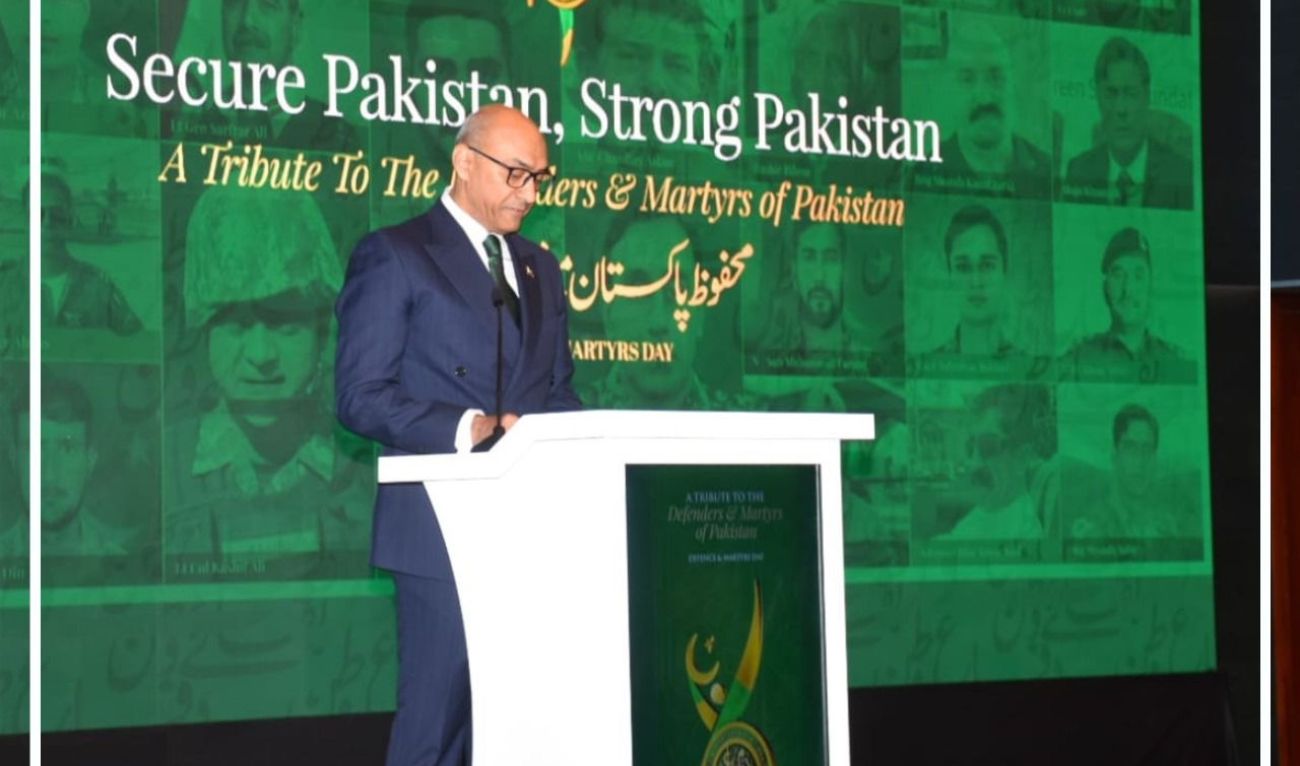The photo posted on September 7, 2024, shows a reception held at Pakistan’ embassy in Saudi Arabia to mark the country’s Defense Day. (Photo courtesy: @PakinSaudiArab)